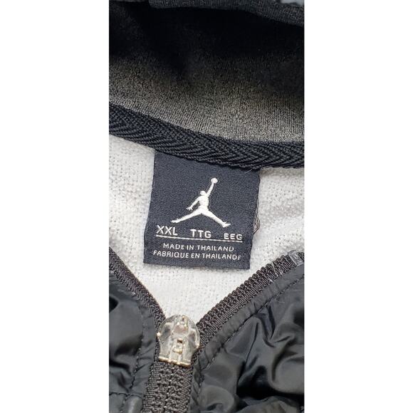 Jordan x Chris Paul Sz XXL CP3 Men's Hoodie Jacket Full Zip Gray Black C21-25 - Picture 6 of 9